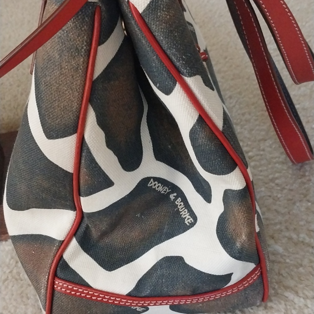Dooney & Bourke Giraffe Print Tote Bag - Picture 7 of 16